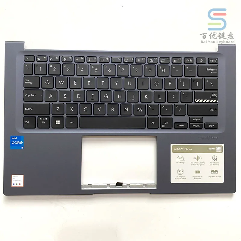 Imagem -04 - Teclado para Notebook para Asus Vivobook Intrepid c Case Nsk_ua7abn X1402z X1402