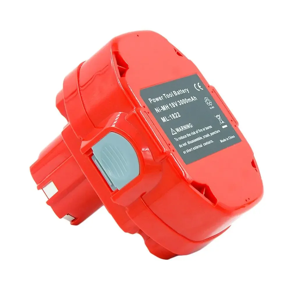 PA18 18V 2.0Ah/3.0Ah Ni-MH/Ni-CD Cordless Power Tools Rechargeable Battery for Makita 4334D 6343D 8443D 1822 1823 1834 1833 1835