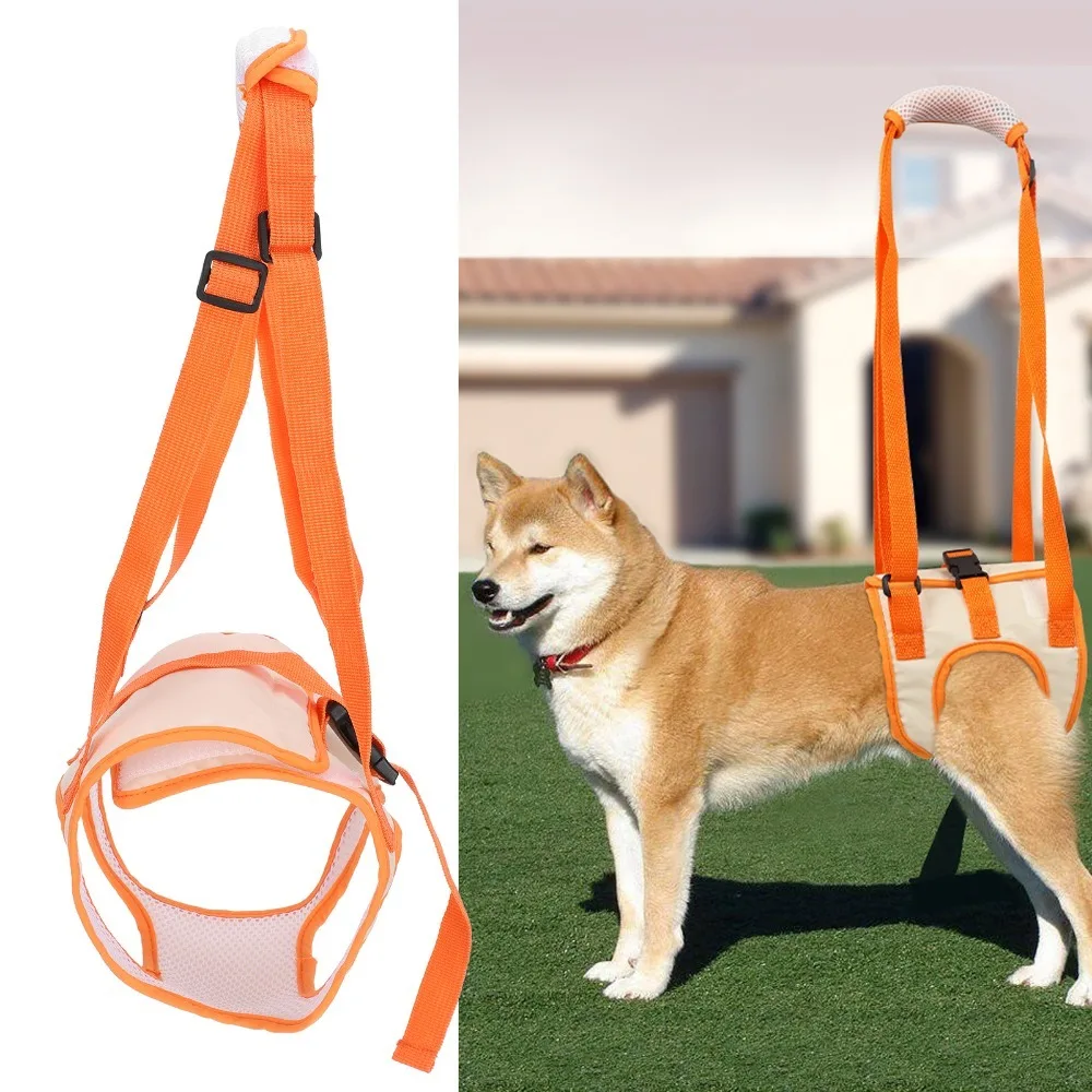 Adjustable Straps Dog Lift Harness Lightweight Build Padded Handle Dog Support Strap Adjustable Buckles Breathable Mesh