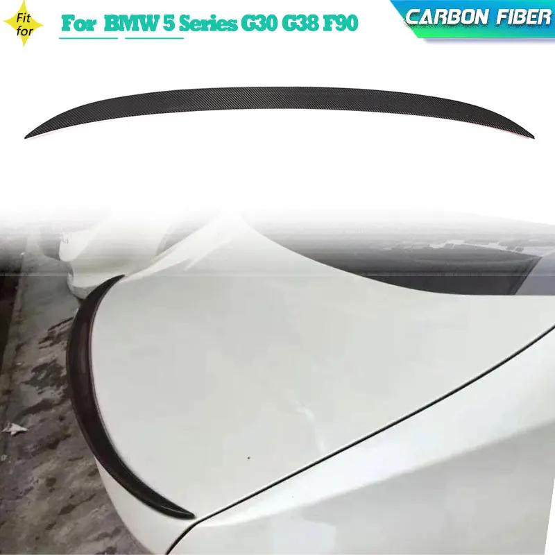 

Carbon Fiber Car Rear Trunk Spoiler Wings for BMW 5 Series G30 G38 F90 Sedan 4-Door 2017-2022 Rear Spoiler Boot Lid Wing Lip