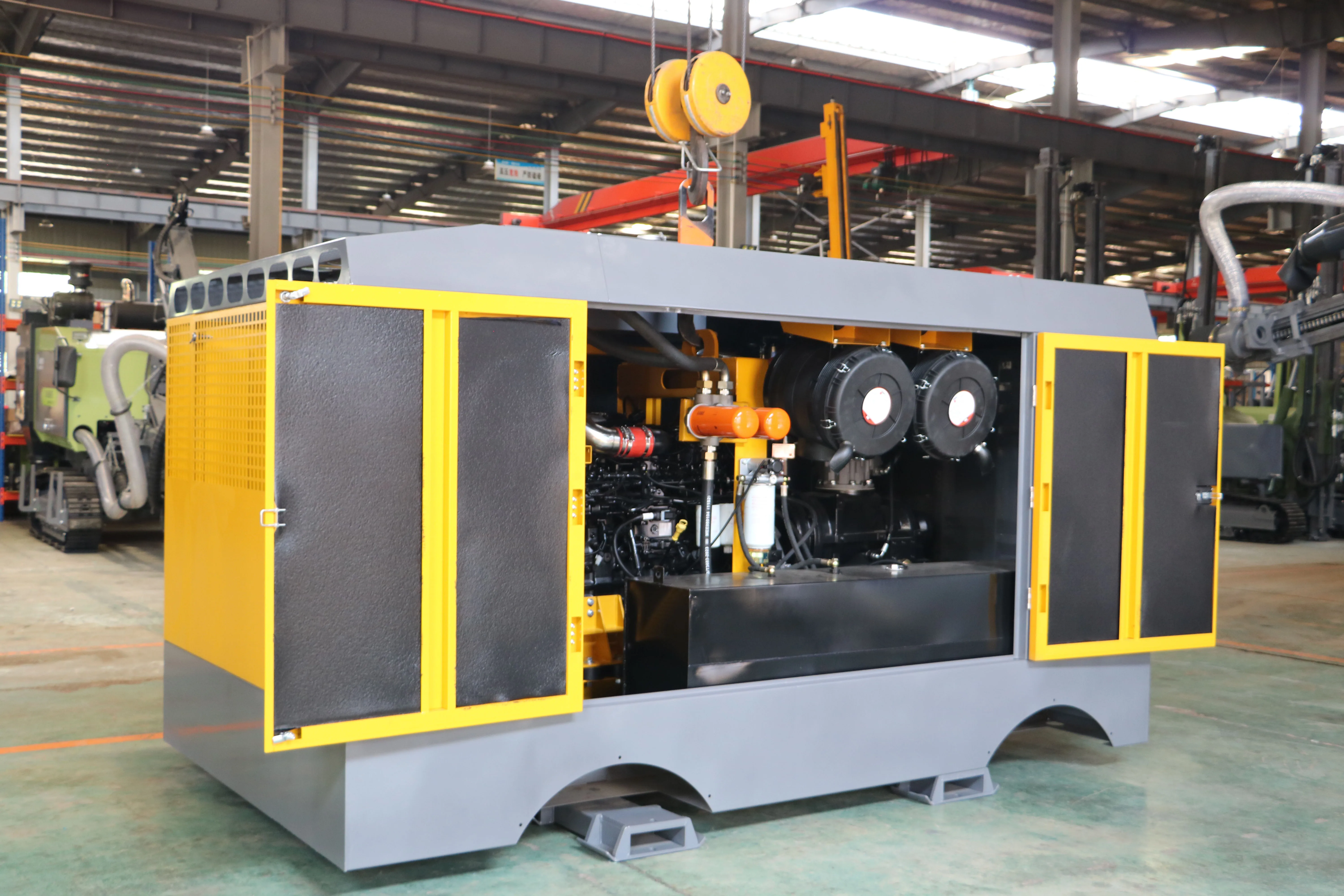 alta presión móvil diesel de la máquina 1285cfm 1150 Cfm del compresor de aire de 35bar 30m3