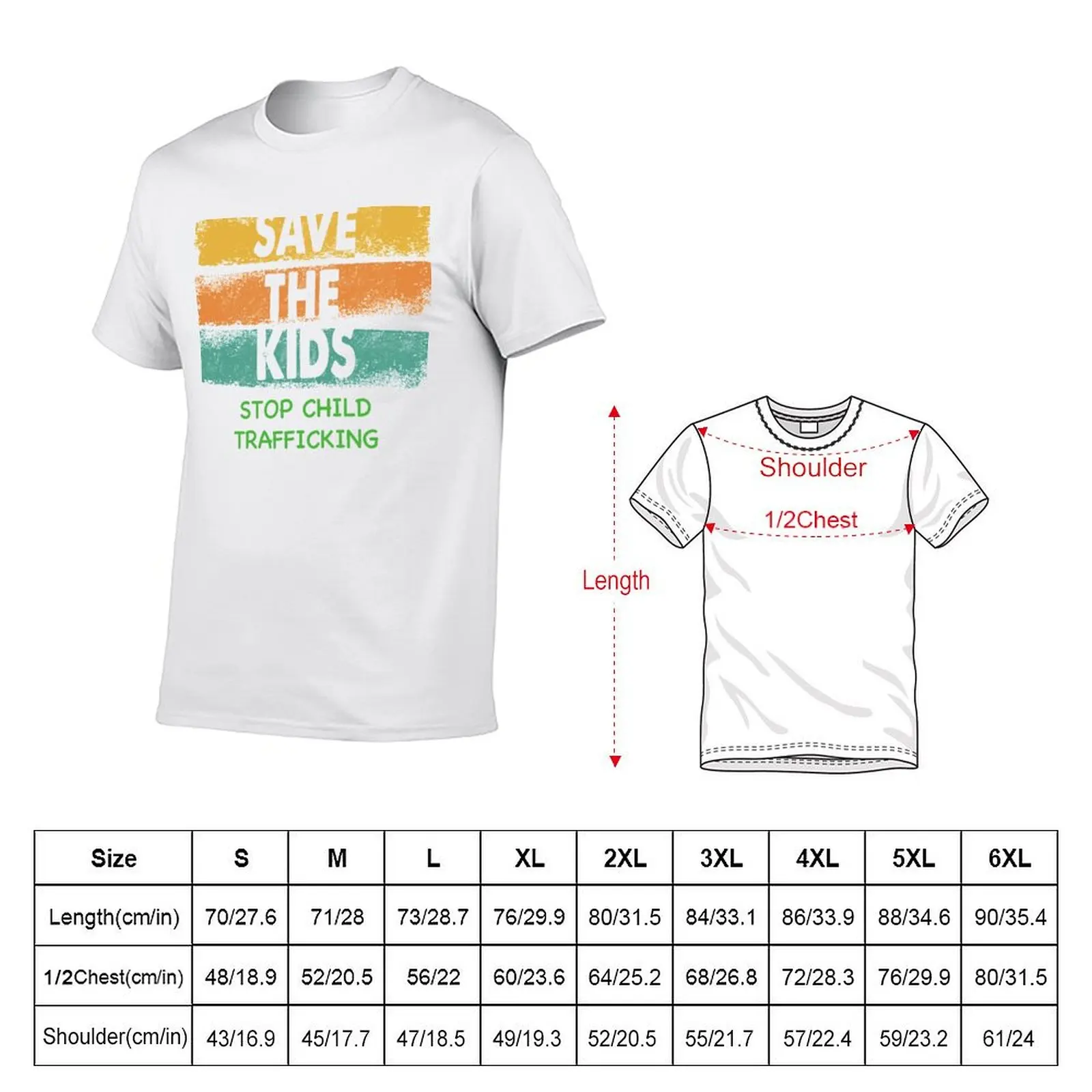 STOP CHILD TRAFFICKING SAVE THE KIDS VINTAGE T-Shirt t shirts with prints cotton t shirt pack T-Shirt