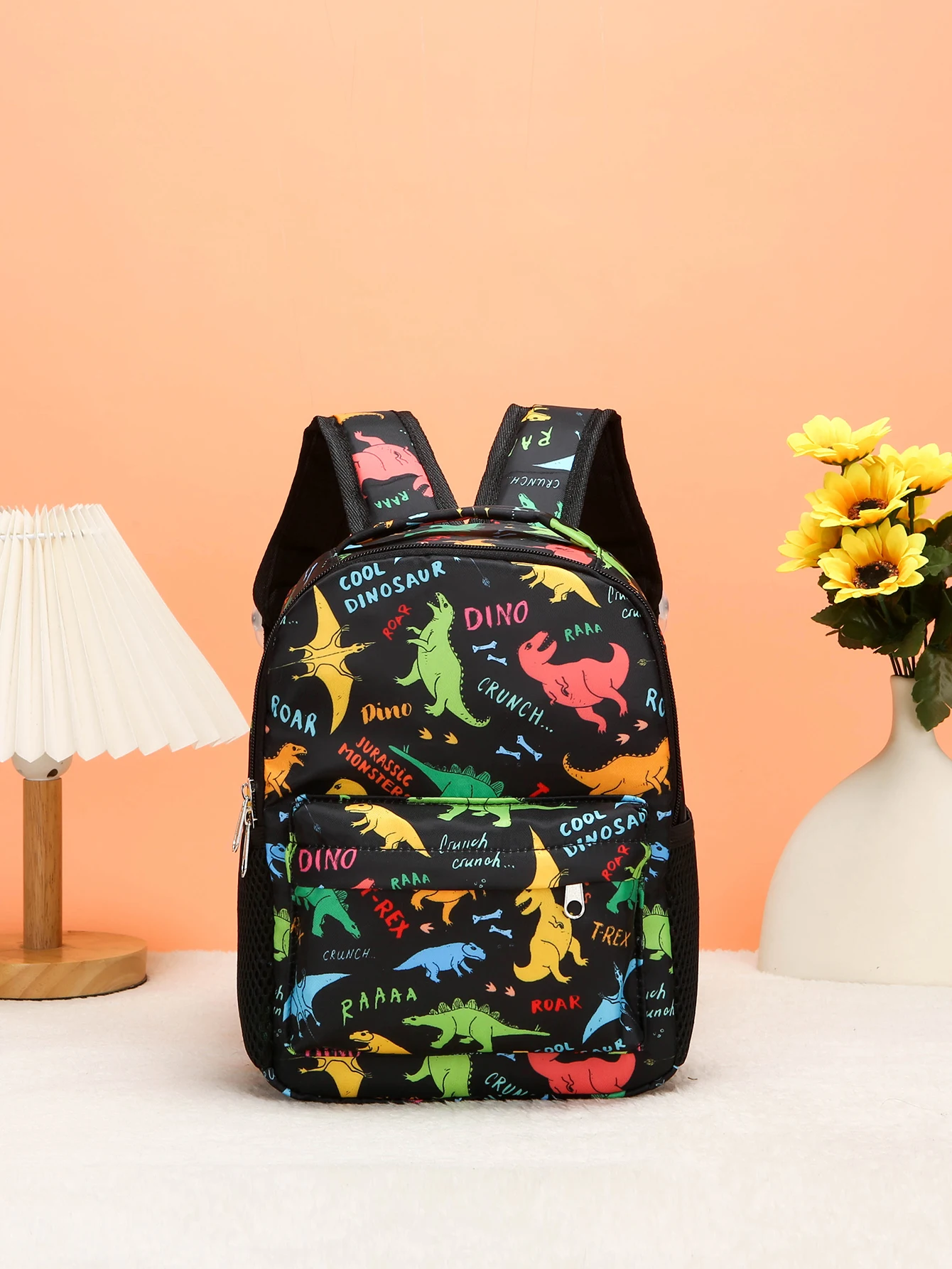 

Детский рюкзак/школьная сумка с милым мультяшным принтом динозавра, легкий, вместительный и складной, необходимый элемент школьного гардероба.