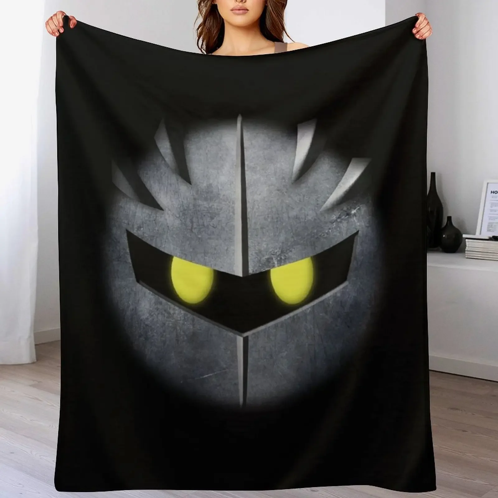 

Meta Knight Mask Throw Blanket Fuzzy Plush Throw Blanket for Sofa Chair