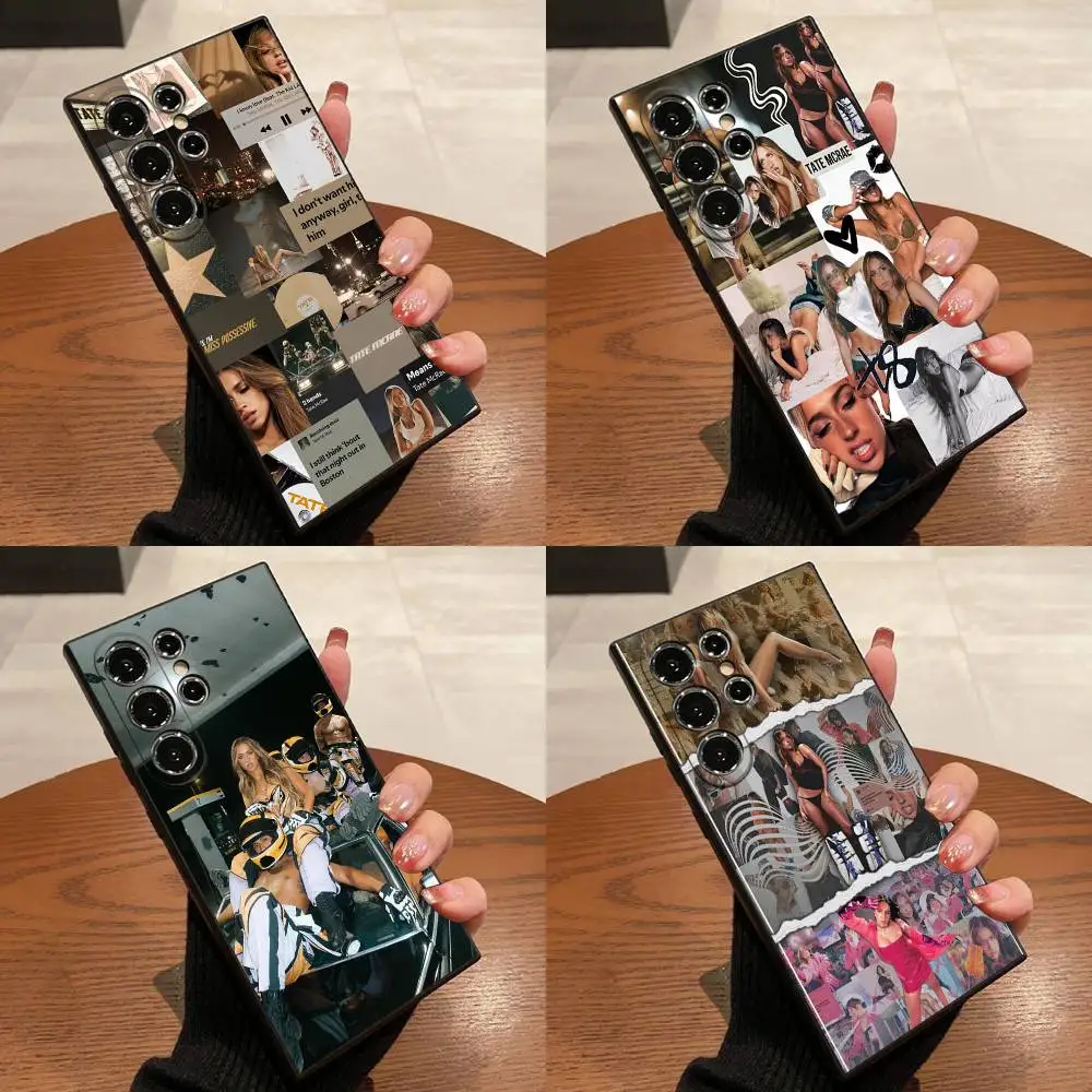 

Singer Girl T-Tate McRae Phone Case For Samsung S25,S24,S21,S22,S23,S30,Ultra,S20,Plus,Fe,Lite,5G Black Cover
