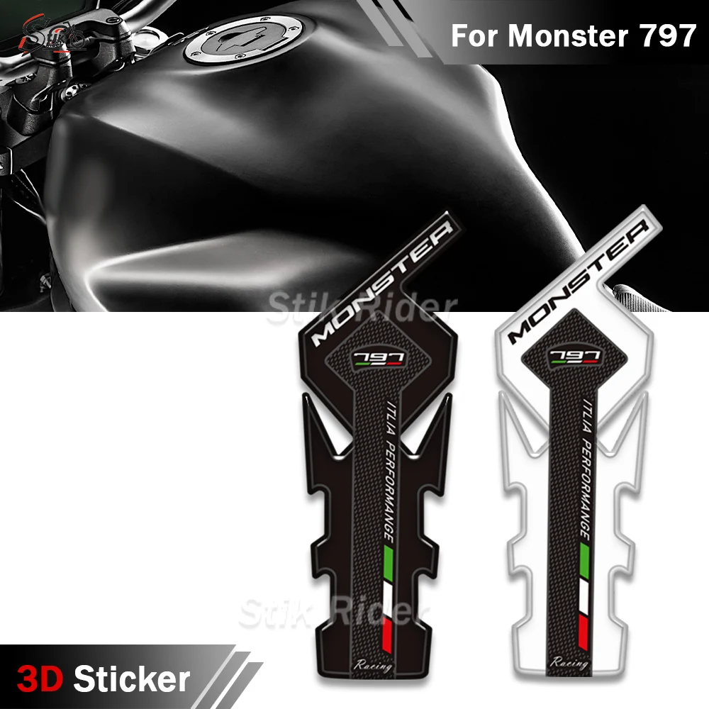 

Motorcycle 3D Sticker For Ducati Monster 797 Fuel Tank Anti-slip Protective Stickers Gas Tank Decoration