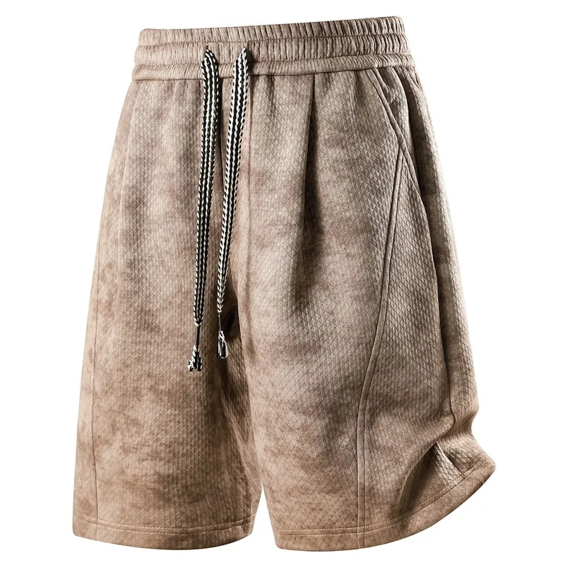

Men's Summer Casual Tie Dye Five-Quarter Length Shorts Outdoor Wear Polyester Fiber Loose Fit Korean Style Sporty Shorts for Men