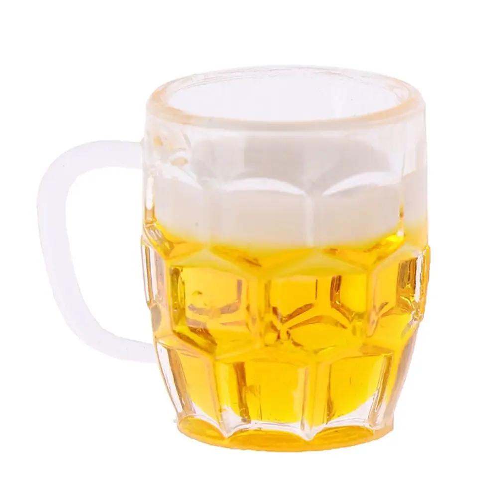 Meubles jouets maison de poupée accessoires Mini tasse de citron boissons maison de poupée tasse de bière Miniature Mini tasse de bière modèle de scène Miniature