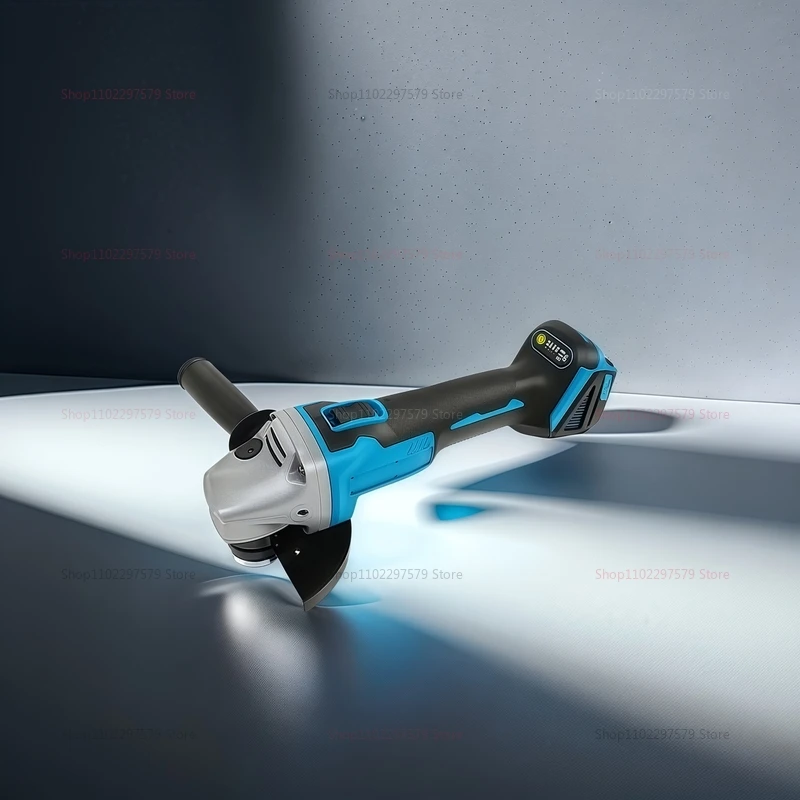 Szlifierka kątowa akumulatorowa 125mm 8500RPM niebieska do polerowania i szlifowania metalu, z mocowaniem na akumulator Makita.