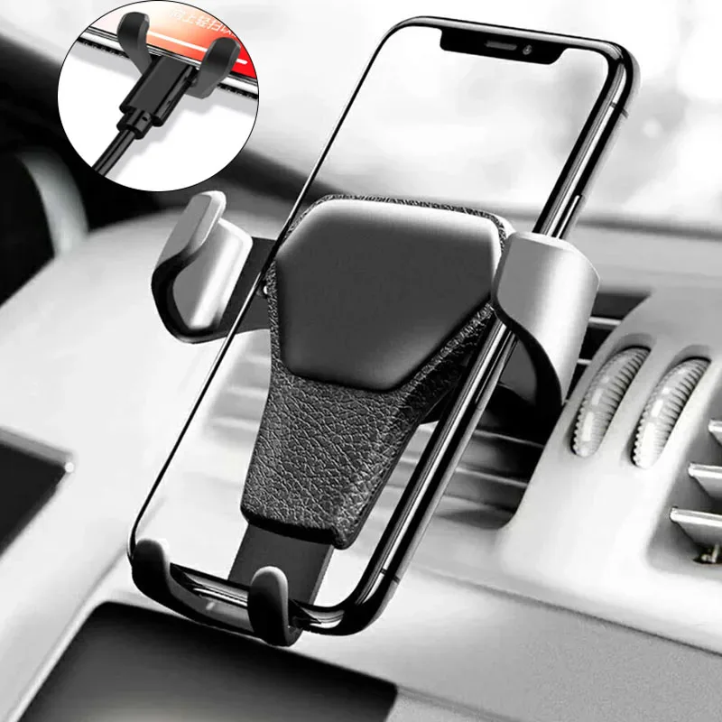 Universal Car Phone Holder Gravity Mobile Stand GPS Support Auto Air Vent Mount for IPhone 14 13 12 11 Pro Max Xr Xiaomi Samsung