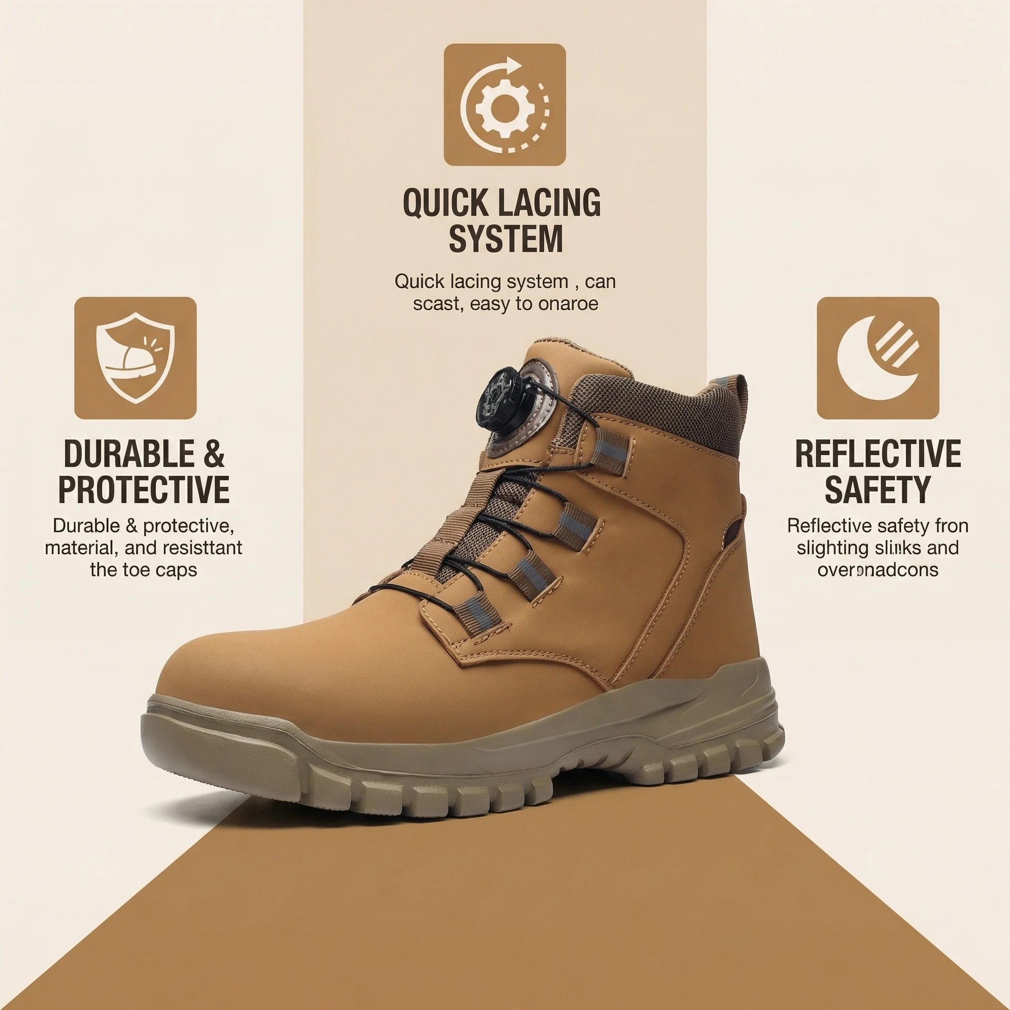 Wear Resistant Men's Safety Bo - Mens Fashion Workwear 评论和价格