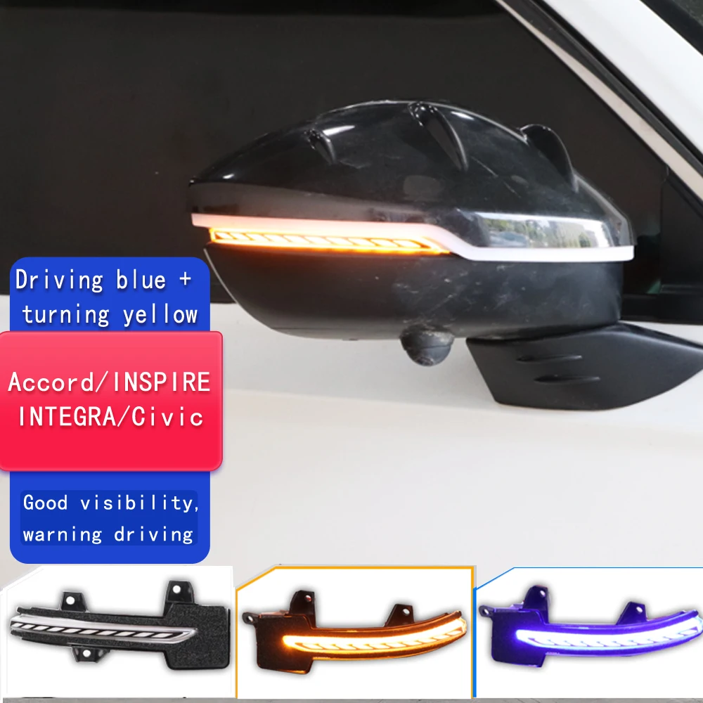 

LED Rear View Mirror Turn Signal Light For Honda Accord/Inspire 18-23 /Integra 22/Civic 21-23 daylight Rearview Mirror Indicator
