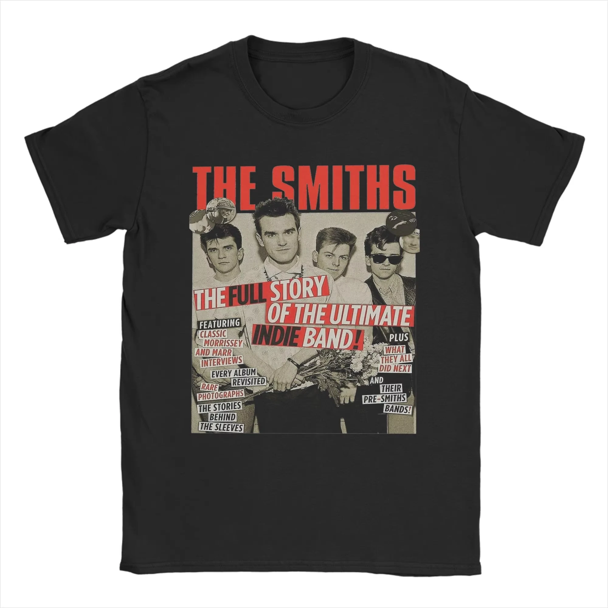 Camiseta de hombre The Smiths Morrissey Retro estética Fan Art 80s Vintage 100% camisetas de algodón Camiseta de manga corta ropa de cuello redondo