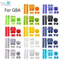 YuXi For Gameboy Advance GBA Console Plastic Buttons Set Replacement Power On/Off  L R A B Button Cross Key D-Pad