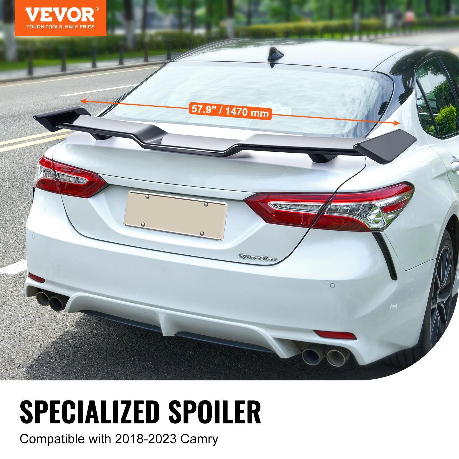 VEVOR GT Wing Car Spoiler Spoiler Compatible with 2018-2023 Camry High Strength ABS Material Baking Paint Car Rear Spoiler Wing