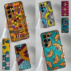 African Wax Fabric Case For Samsung Galaxy S23 S24 Ultra S20 S21 FE Note 10 20 Ultra S8 S9 S10 S22 Plus Cover