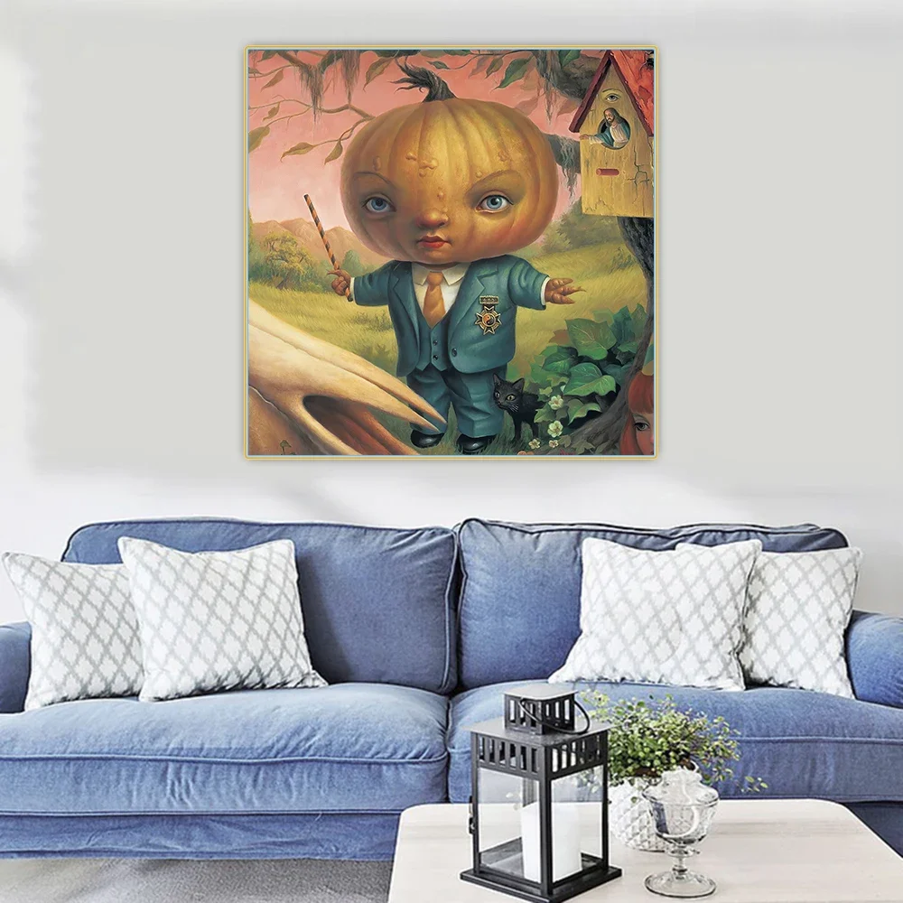 سيتون مارك رايدن 《رئيس اليقطين》 لوحة زيتية قماشية عمل فني ملصق صورة ديكور جدران حديث ديكور غرفة المعيشة المنزلي