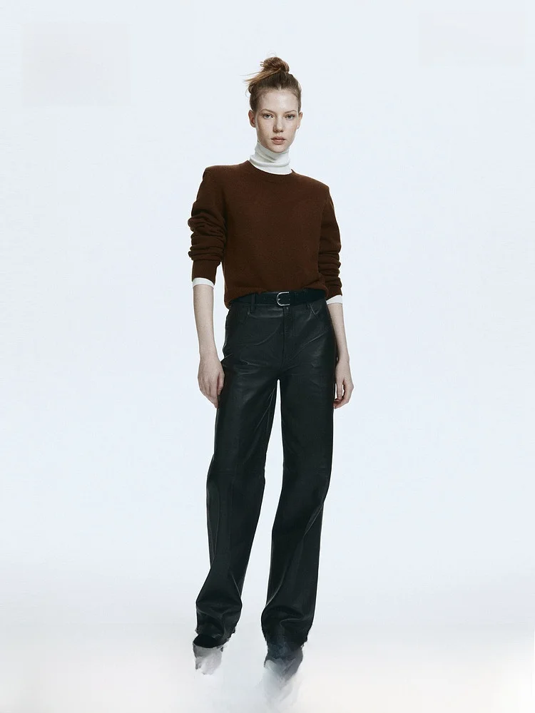 

Spring Women's Faion oulder Pad Sweater H&M Casual Sle Regular Thin Wool Blend Polyester Nylon Blend Comfortable Fit