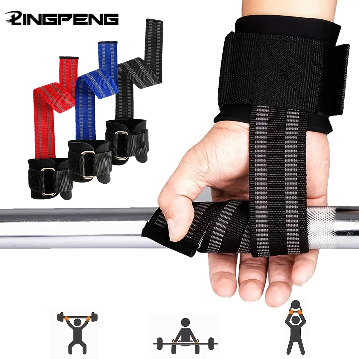 Heben Handgelenk Riemen Gewichtheben Bodybuilding Powerlifting Krafttraining Fitness Hanteln Kreuzheben Workout Handgelenk Unterstützung
