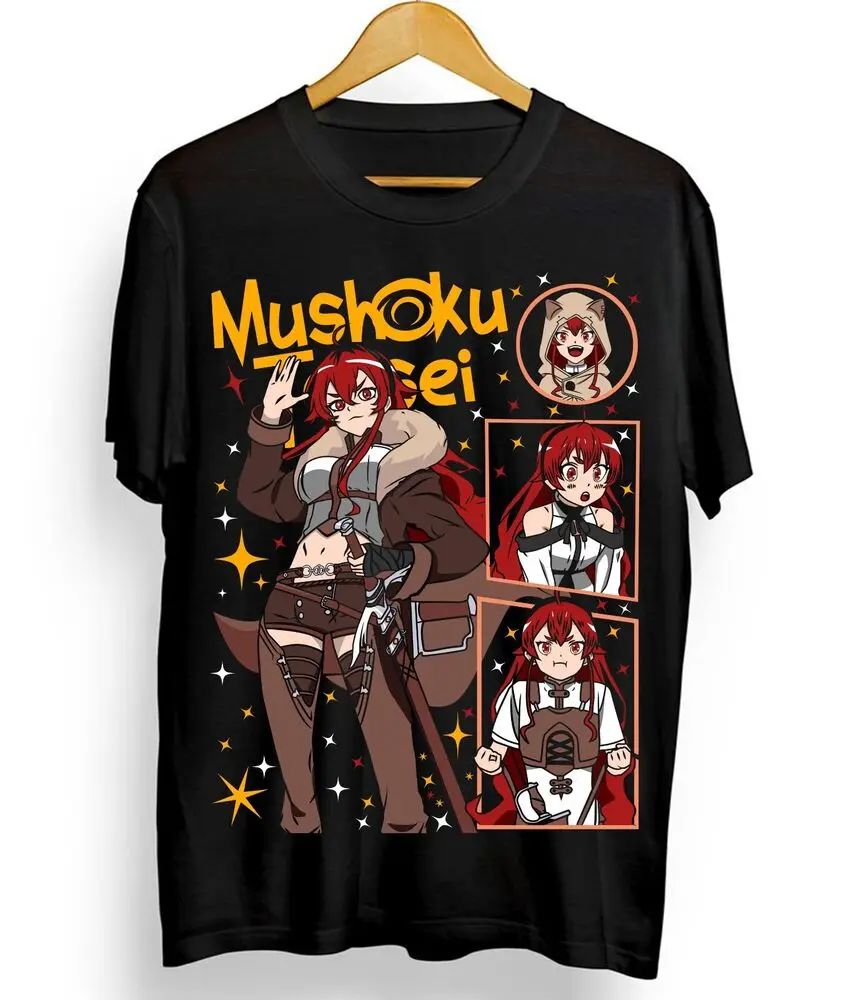 Mushoku Tensei Roxy Migurida T-Shirt Jobless Reincarnation Anime Shirt All Size