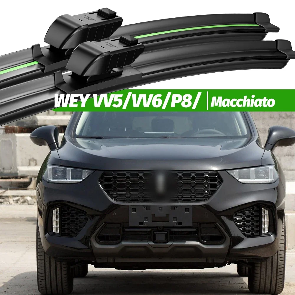 

For Great Wall WEY VV5 VV6 P8 Macchiato 2017-2023 2pcs Front Windshield Wiper Blades 2018 2020 Windscreen Window Accessories