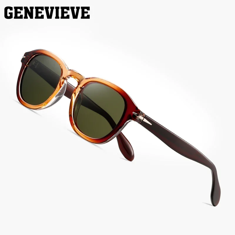 GENEVIEVE Fashion Personalized Geometric Oval Sunglasses UV Protection Customizable Prescription Polarized Sunglasses S31129
