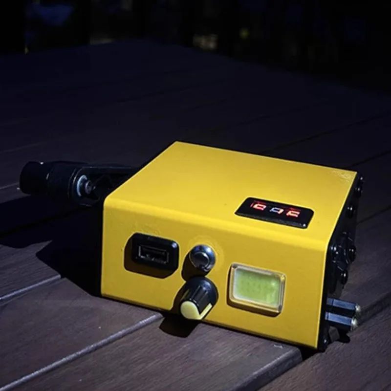 Fuente de alimentación portátil Generador de manivela manual de 30 W para acampar y supervivencia - Cargador de teléfono USB, encendido por arco, luces LED de emergencia