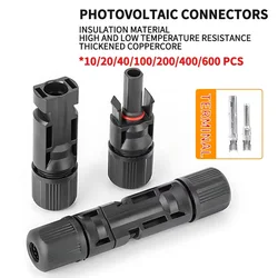 600/200/100/40/20/10 Pcs DC Solar Connector 1000V30A Panel Stecker IP67 waterproof Connectors Kit for PV/MC Cable 2.5/4/6mm2
