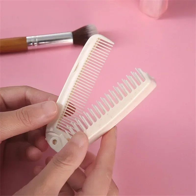 1Pcs Double Headed Foldable Hair Comb Anti-static Portable Travel Hair Comb Pocket Folding Hair Brush Hairdress Styling Tool