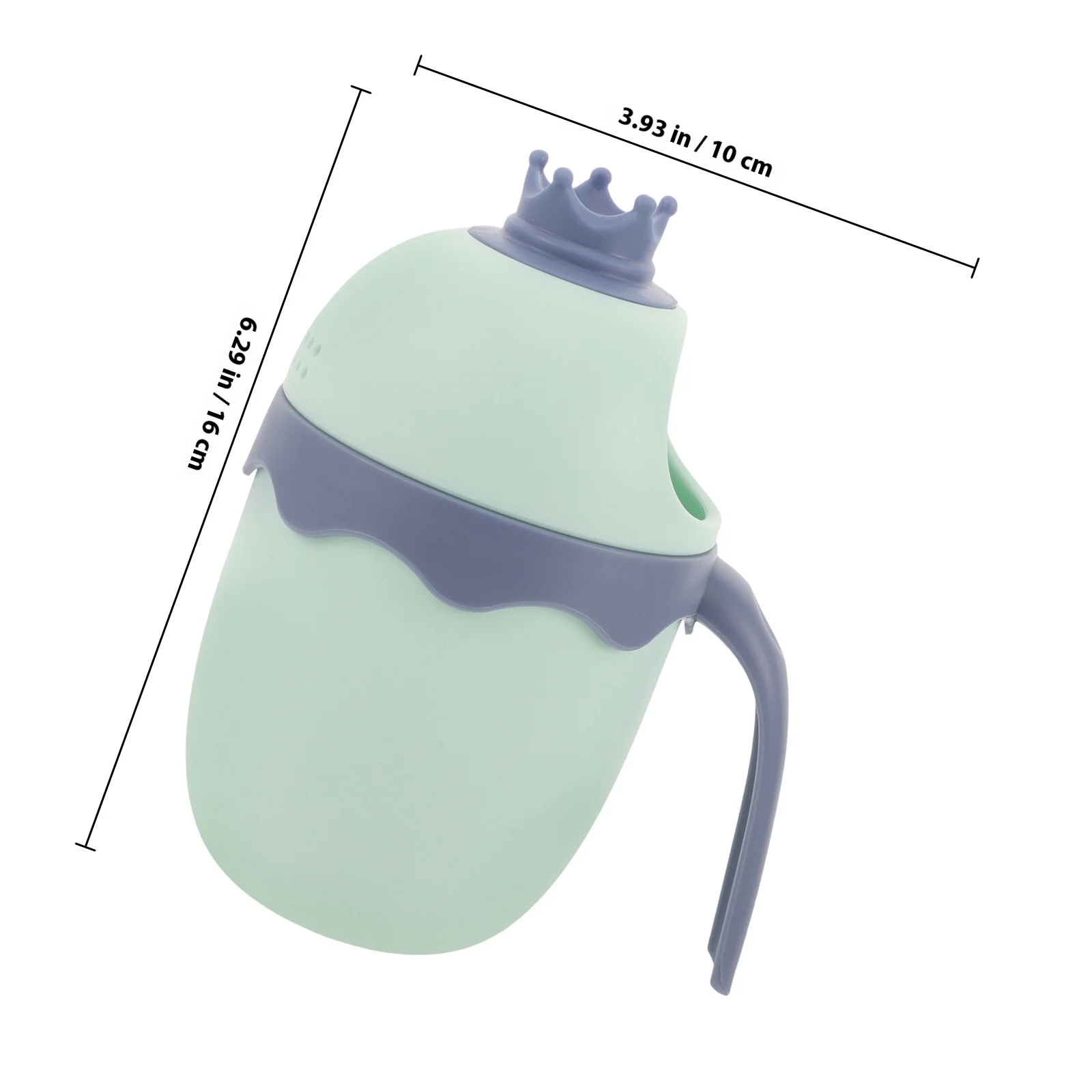 كوب شطف حمام الطفل على شكل تاج فتحة كبيرة مانعة للتسرب لشطف الشعر وغسل الجسم وحمام الاستحمام المقاوم للماء #4