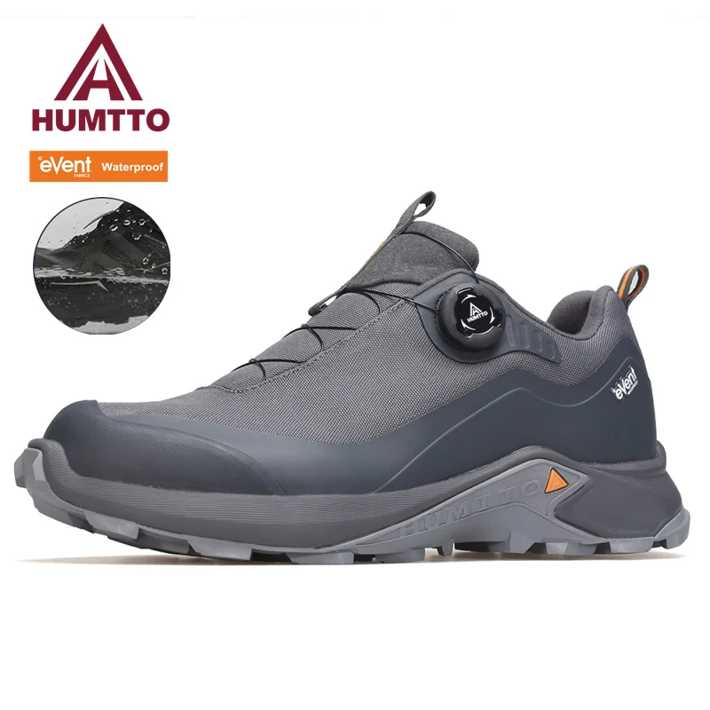 HUMTTO Waterproof Shoes for Men Breathable Running Men's Sneakers Luxury Designer Male Sports Shoe Fashion Black Casual Sneaker