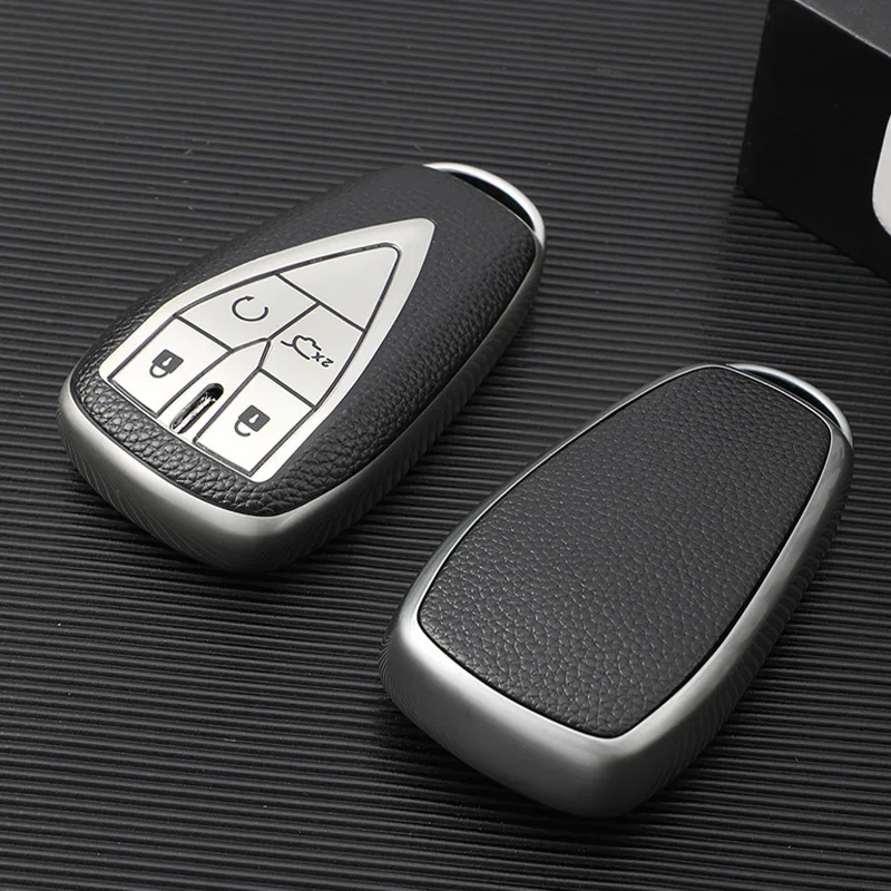 4 Buttons for Changan CS35 PLUS CS55 PLUS CS75 PLUS 2019 TPU Car Key Remote Fob Cover Shell Fob Holder Key Case Accessories