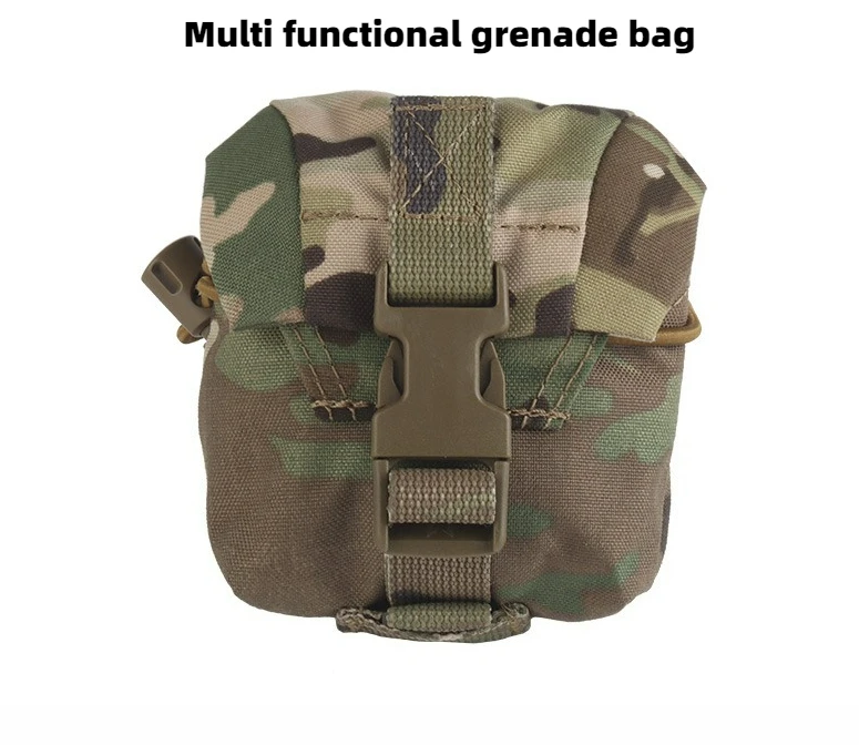 

Tactical Outdoor Camouflage Grenade Bag, Military Enthusiast Waist Bag, Multifunctional Bag M67 Grenade Storage Bag