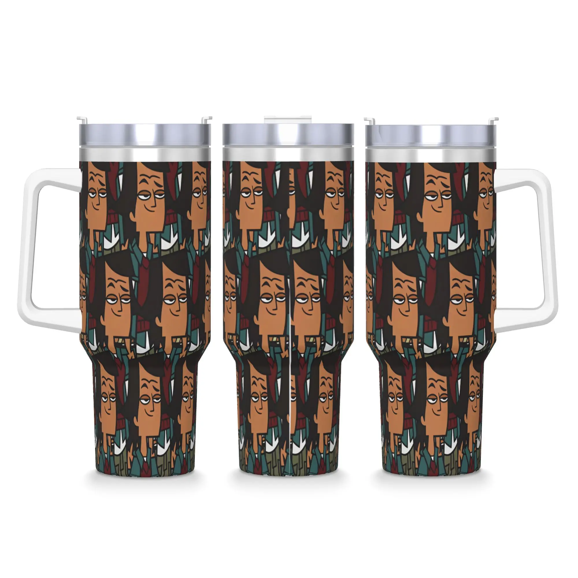 Totals Dramas Characters Tumbler  Cold and Hot Water Bottle Heat Preservation Stainless Steel Thermal Cups Travel Mugs Cup