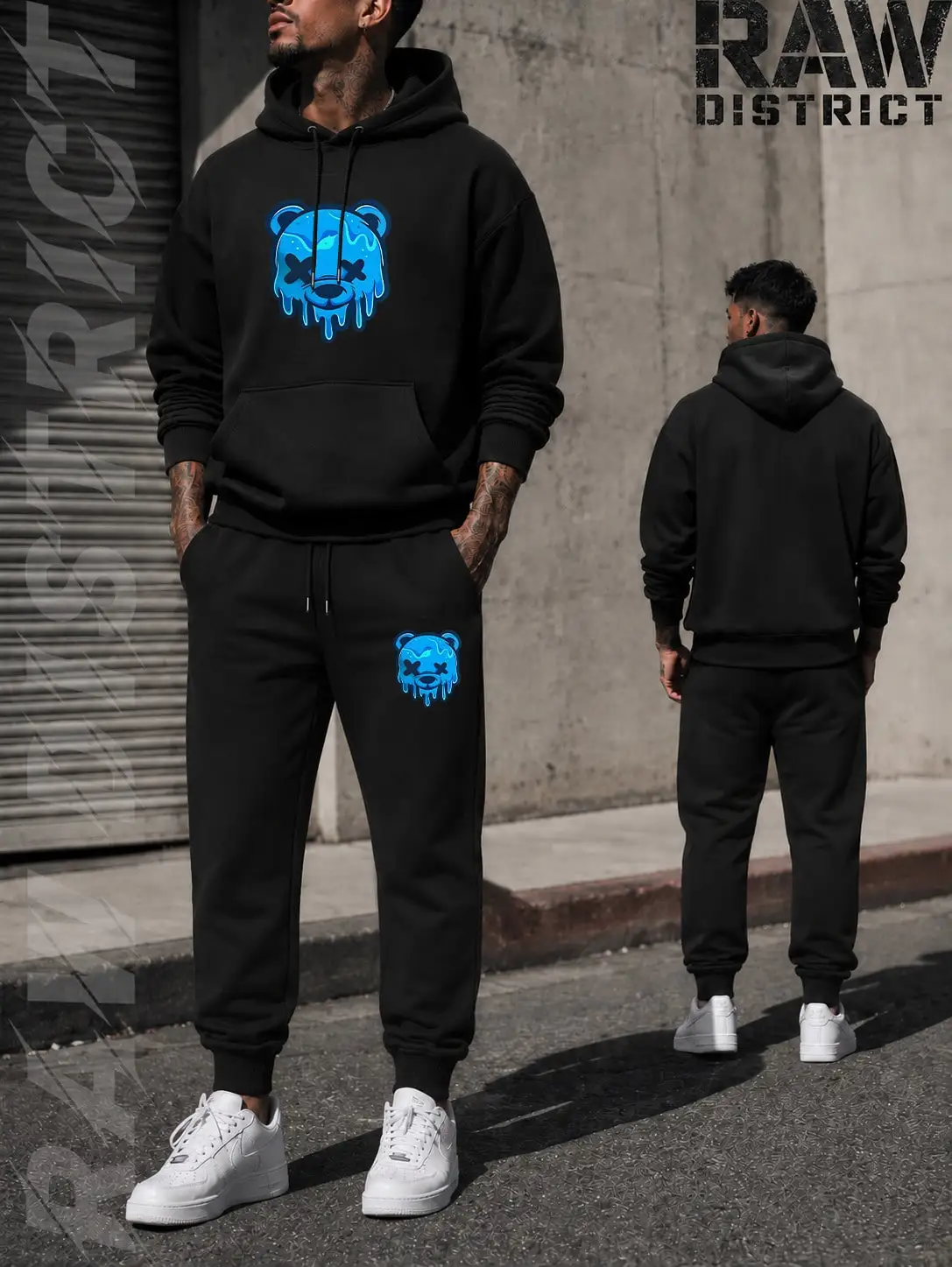 Men's Hoodie And Sweatpants Set,2 Piece Sets Casual Streetwear Tracksuit,Hoodies,Mens Clothes,Men,Graphic Hoodies,Back To School Clothes,Sweatshirts - view 2