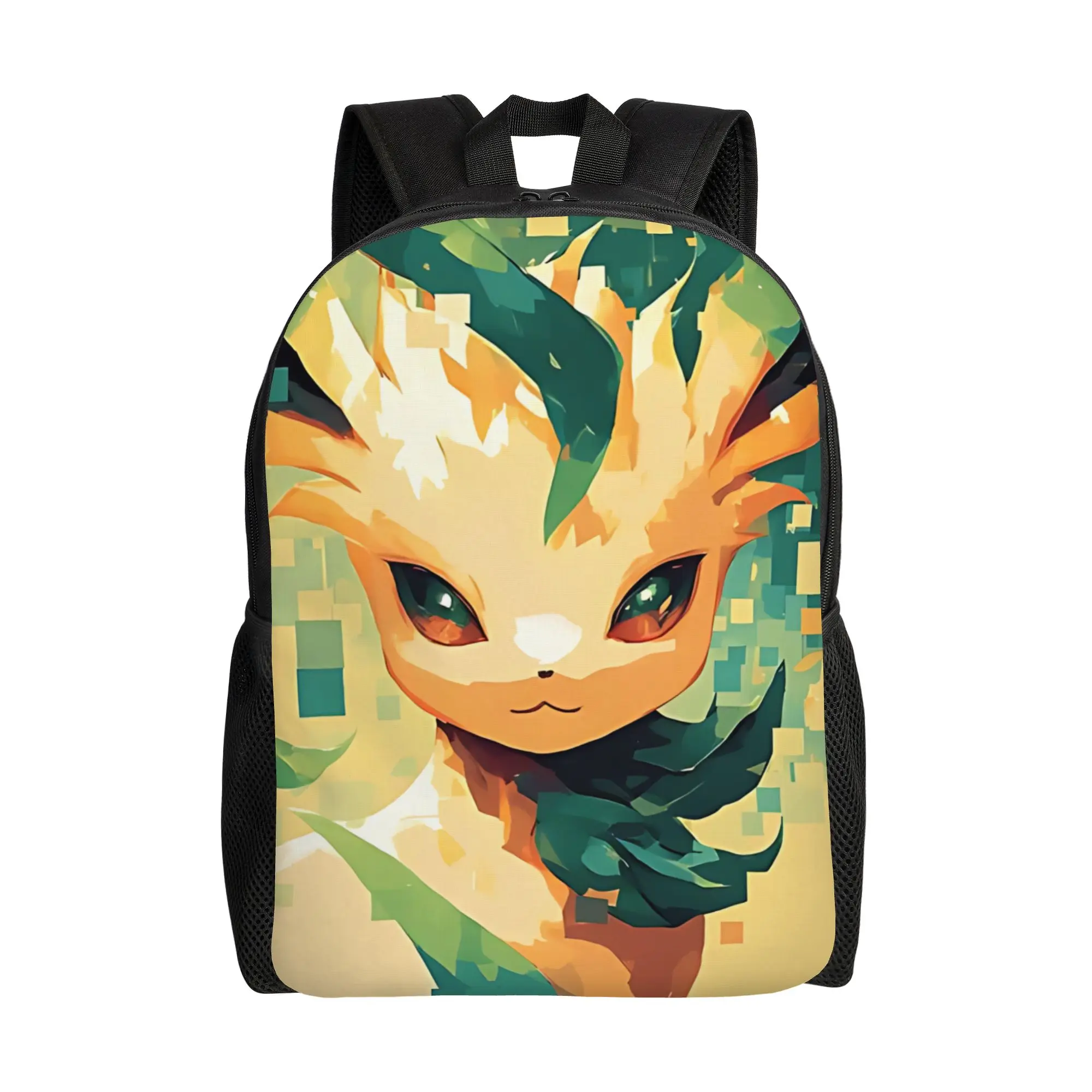 

1PC Fashion Backpacks Eeveelution Eevee pokemon Daypack funko Snack Storage For School Retro Washable Rucksack