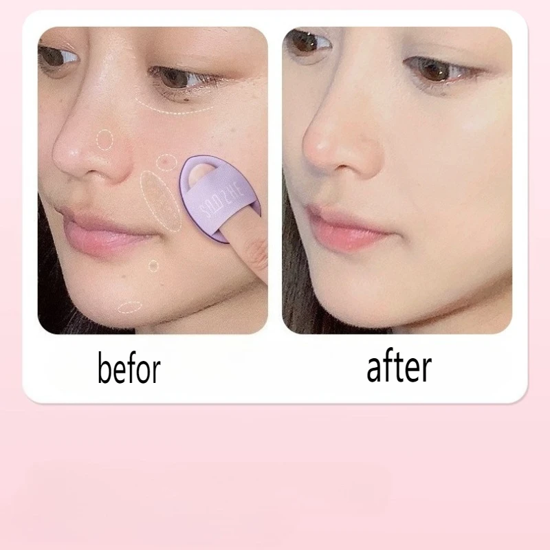 6個入りフィンガーパフ、小指用エアクッション、ウェット＆ドライ指先パフ、コンシーラー化粧道具、メイクアップスポンジ、メイクアップアクセサリー