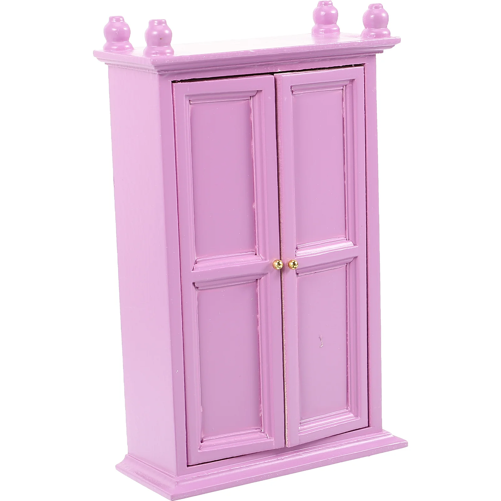 DIY Wooden Ornaments Dollhouse Supplies Decoration Small Miniature Wardrobe Furniture