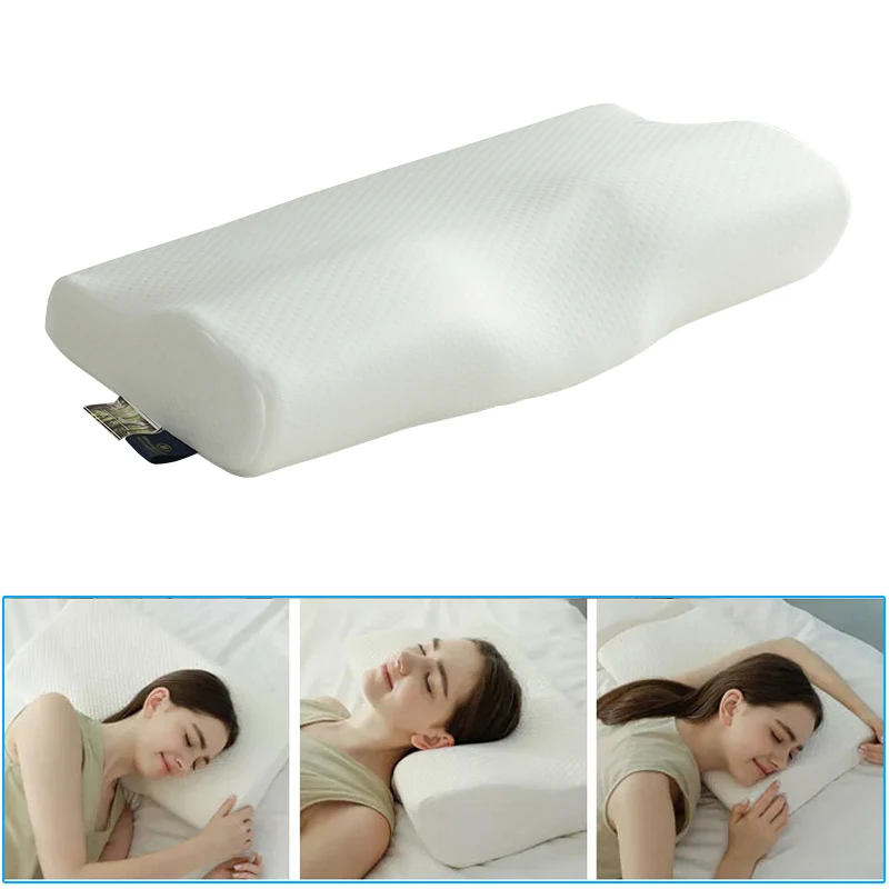 

Подушка для шейного отдела позвоночника, кровать, ортопедическая защита шеи, медленный отскок, подушка из пены с эффектом памяти, уход за здоровьем, помощь для сна