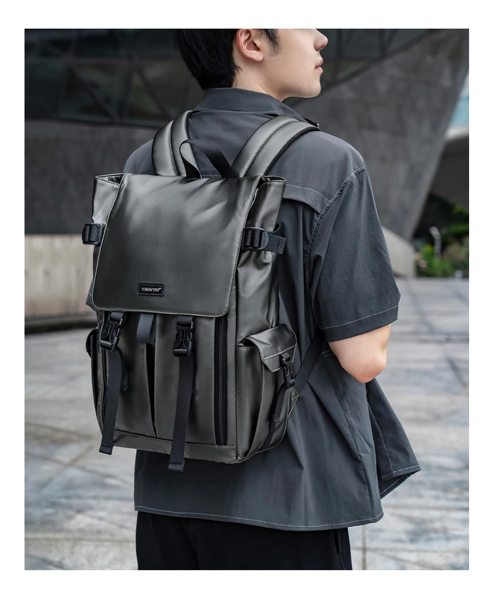 Tigernu Herren Rucksack Jugend Schulrucksäcke Mode Kabinenrucksack für Männer 15,6 Zoll Laptop Rucksäcke Reise Mochilas Rucksack – Detail 14
