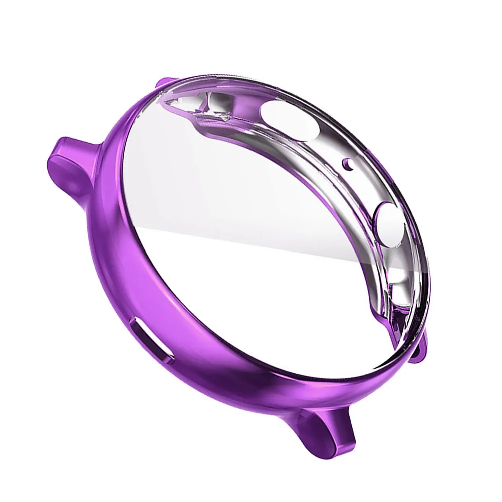 Electroplate Watch Case Protective Cover Side Corner Protection for 2 Purple 40Mm Smartwatch view 5