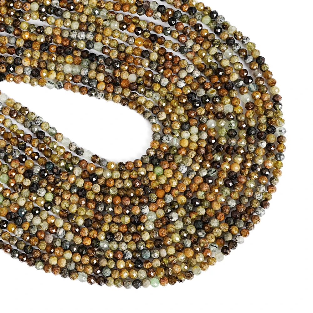 نادر الطبيعية 4 مللي متر العقيق الأخضر الخرز 64-الأوجه تألق Rondelles لفرورة الثروة الريكي صنع المجوهرات أحجار كريمة فريدة من نوعها #6