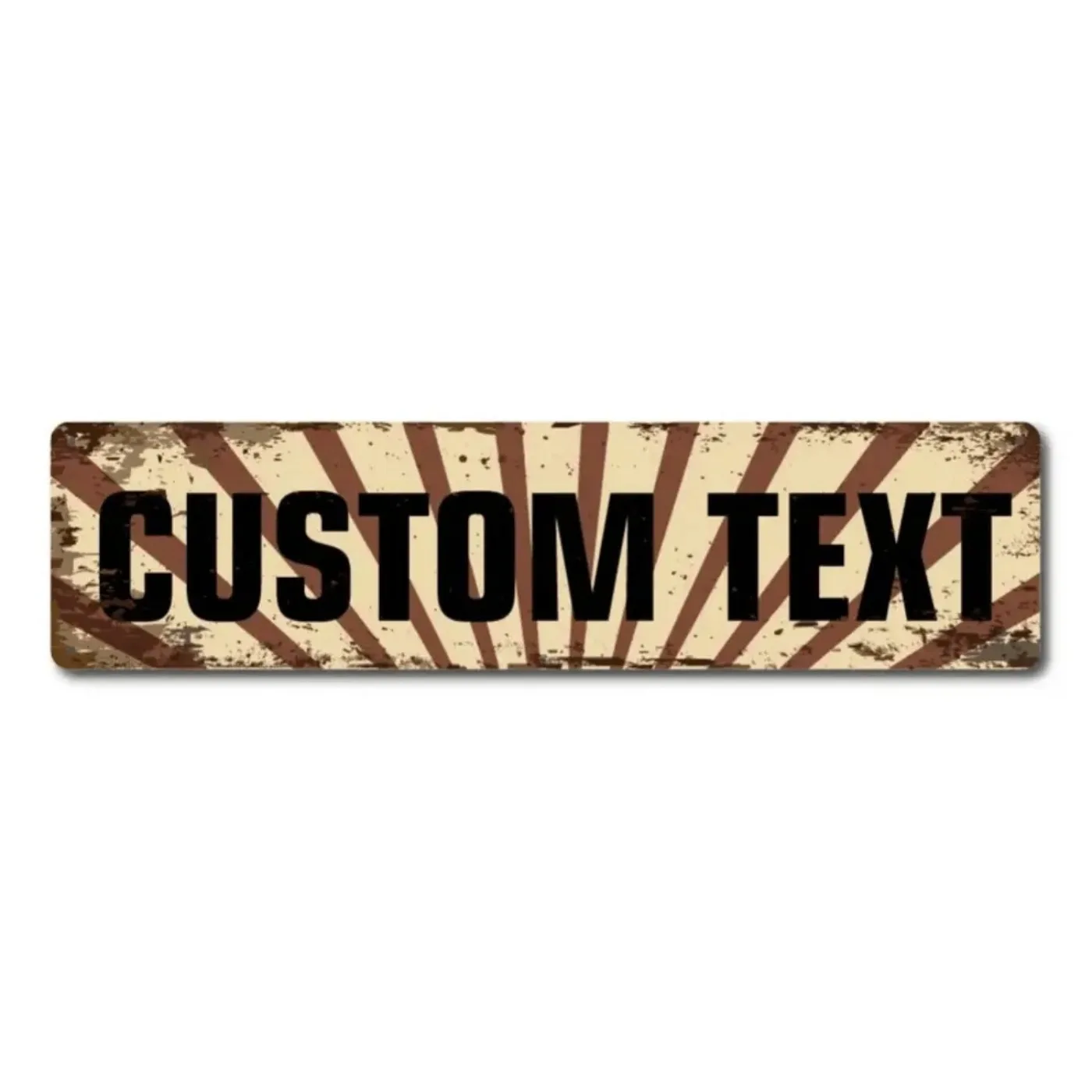 Vintage-Nummernschild aus Metall mit individuellem Text, 40 x 10 cm – personalisiertes 2D-Flachschild für Auto/Zuhause/Wanddekoration, anpassbares dekoratives Schild