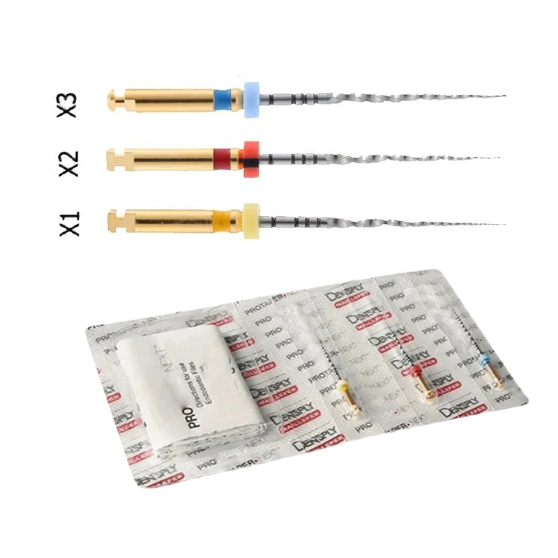 1Pack/6pcs Dentsply Next Dental Rotary Super Files Blue Files Rotary Files Niti Heat Activation Endodontic Files Use for Root