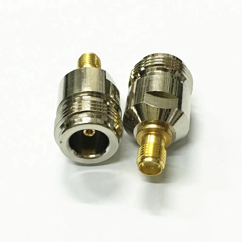 

10Pcs Brass N Female to SMA Female Plug RF Coaxial Cable Adapter Jack SMA to N F/F Connector