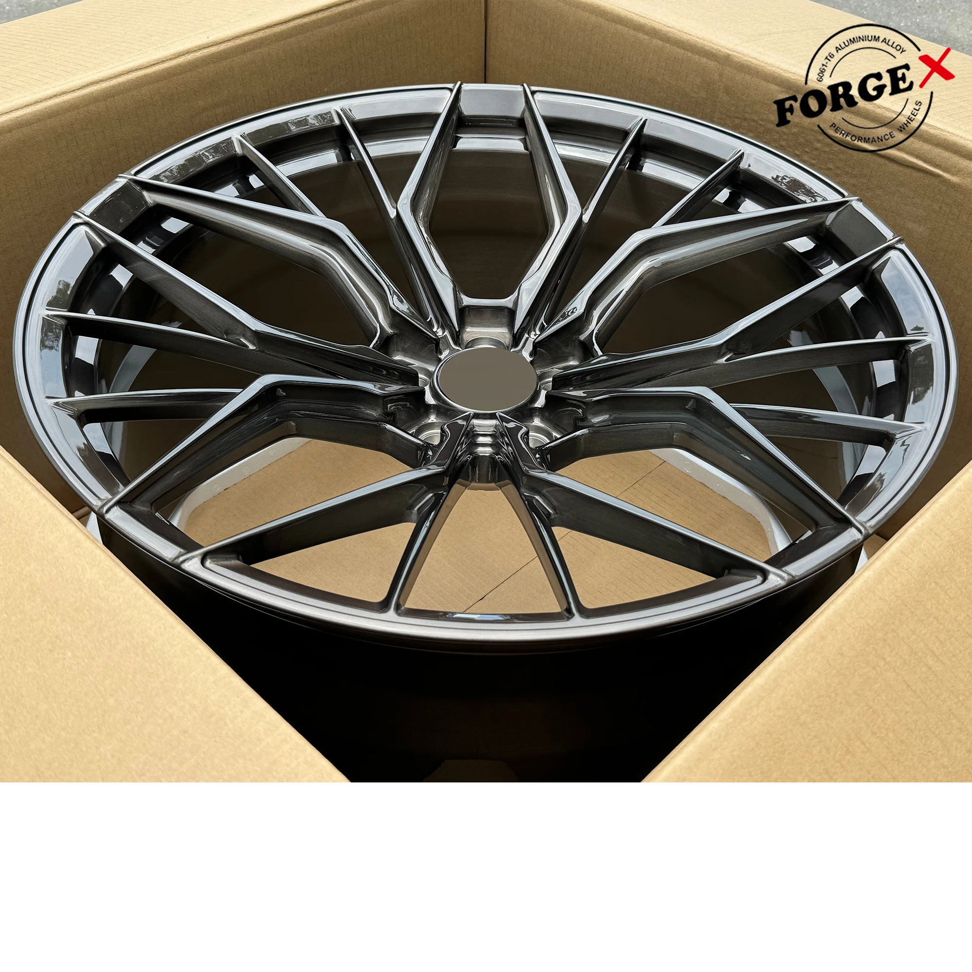 Tailored Gloss Black 18 19 20 21 22 inch Rims 5x108 Jante Multi Spoke Forged Aluminum Alloy Wheels for Jaguar F-pace 2017