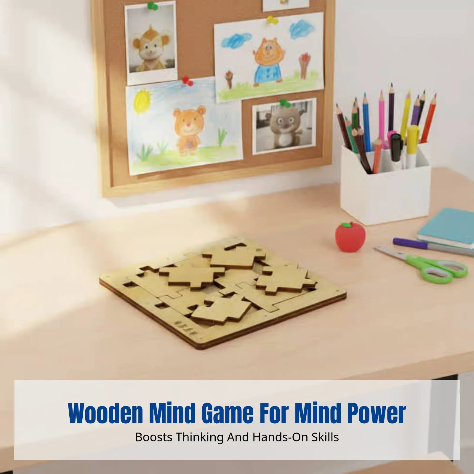 

Wooden Piece Puzzle Game, Customizable Brain Teaser for Kids and Adults, High Difficulty, Educational Toy, Calendar Game Gift