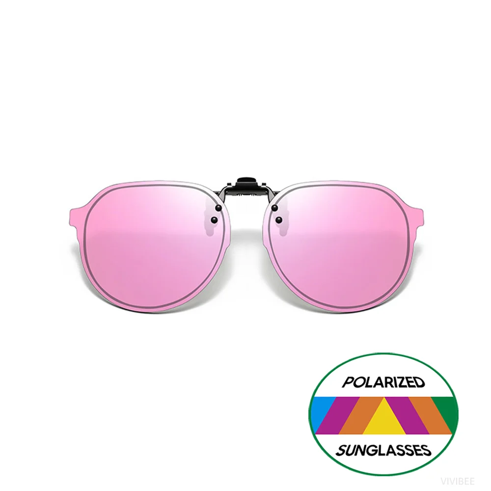 VIVIBEE Große polarisierte hochklappbare Sonnenbrille zum Aufstecken, Pilot UV400, blendfrei, Nachtsicht, Fahrbrille, Angelzubehör – Detail 17