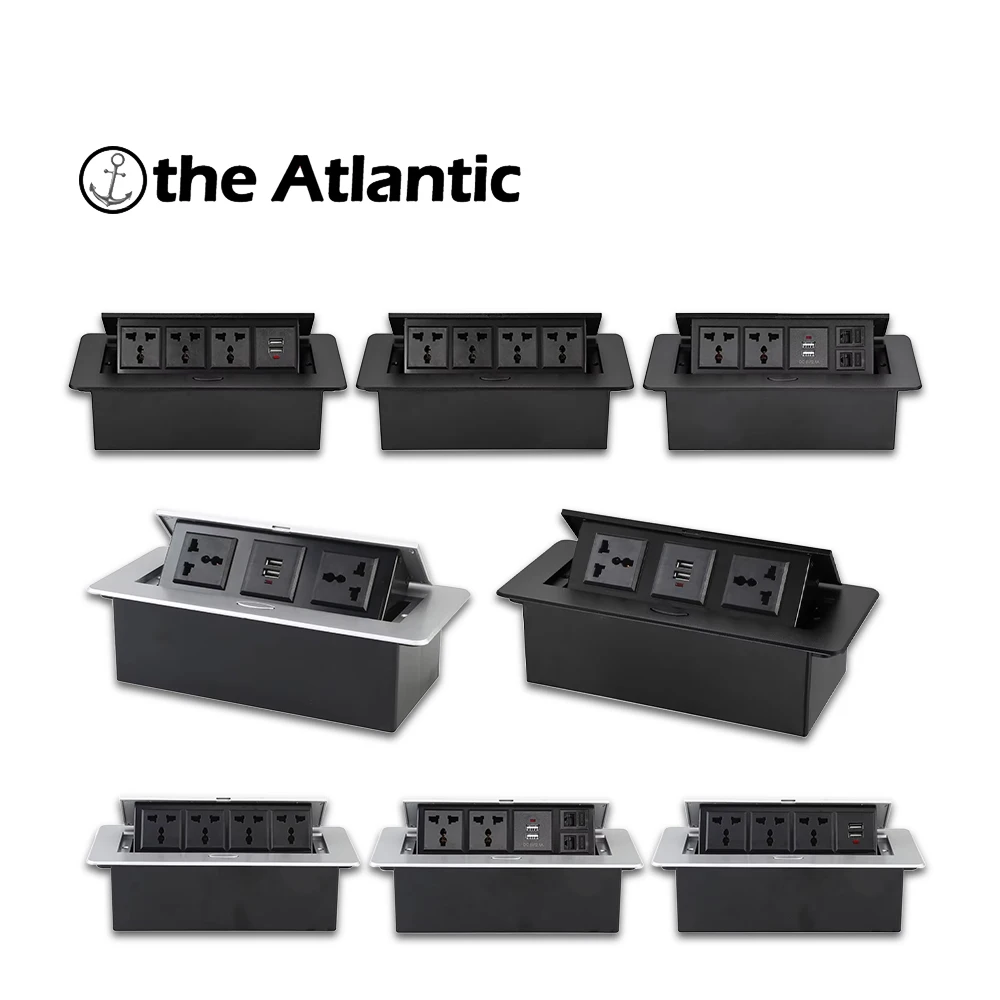 

Домашняя розетка 250 В, универсальная настольная розетка с USB-встроенной настольной розеткой, скрытая выдвижная розетка, розетка для Таиланда, Сингапура