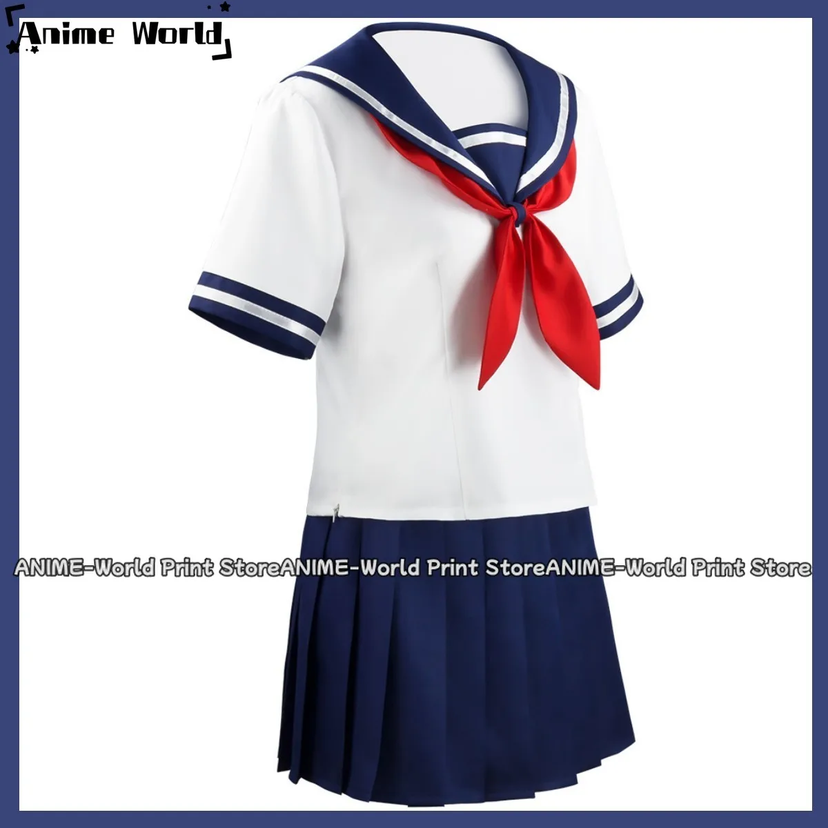 Disfraz de Cosplay de Ayano Aishi para mujer, uniforme escolar japonés JK, falda Sexy, traje Kawaii para Halloween